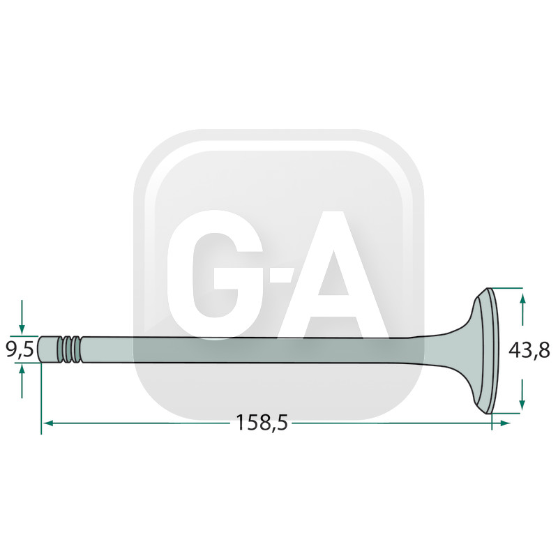 Soupape admission Fordson Ford